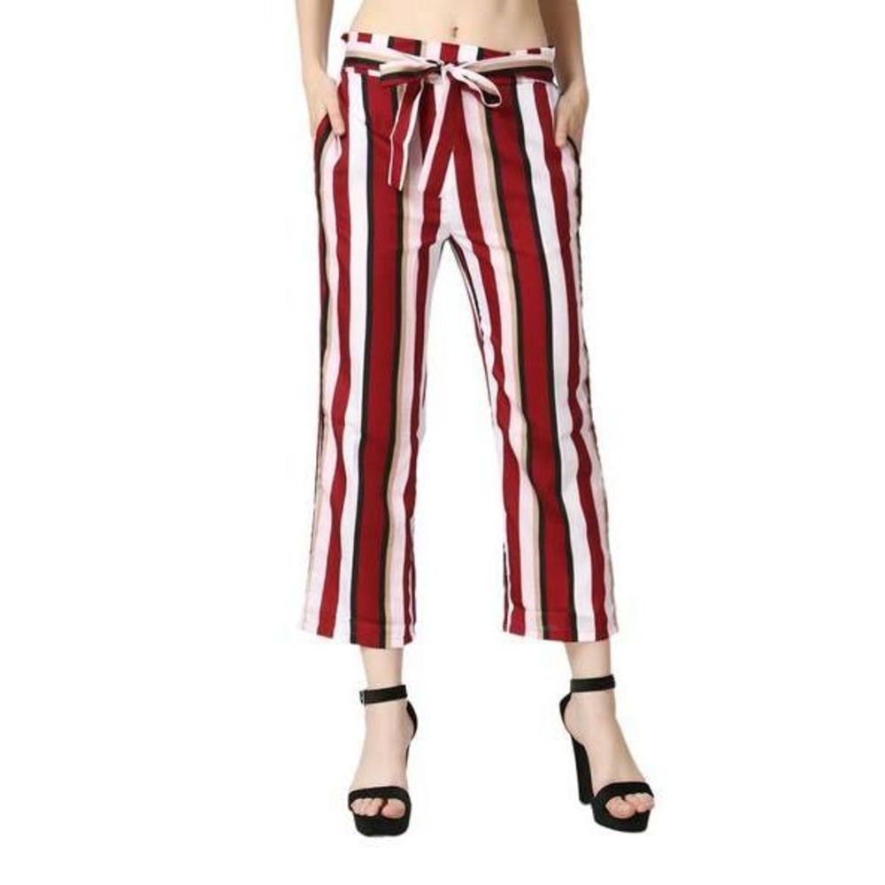 Women's Like an Angel Striped Wide Legged Palazzo Pants M